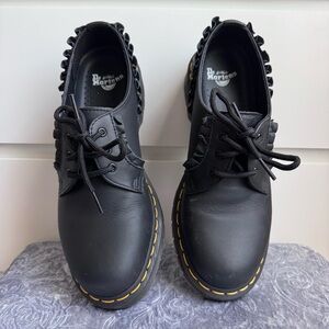 Dr. Martens Women's 1461 Frill Nappa Leather Oxford Shoes